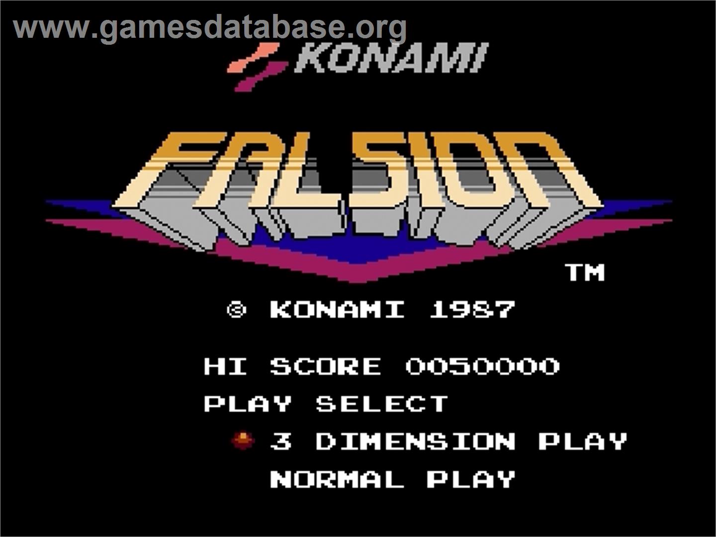 Falsion - Nintendo Famicom Disk System - Artwork - Title Screen