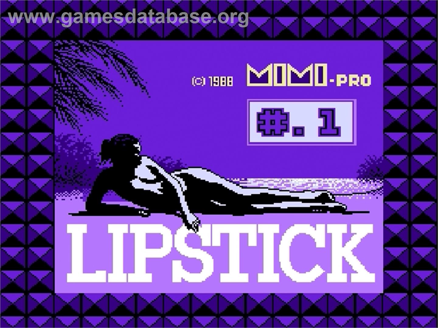 Lipstick #.1 - Lolita Hen - Nintendo Famicom Disk System - Artwork - Title Screen