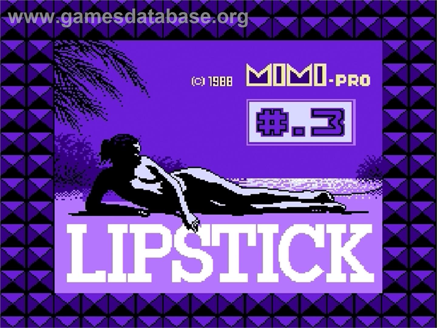 Lipstick #.3 - OL Hen - Nintendo Famicom Disk System - Artwork - Title Screen