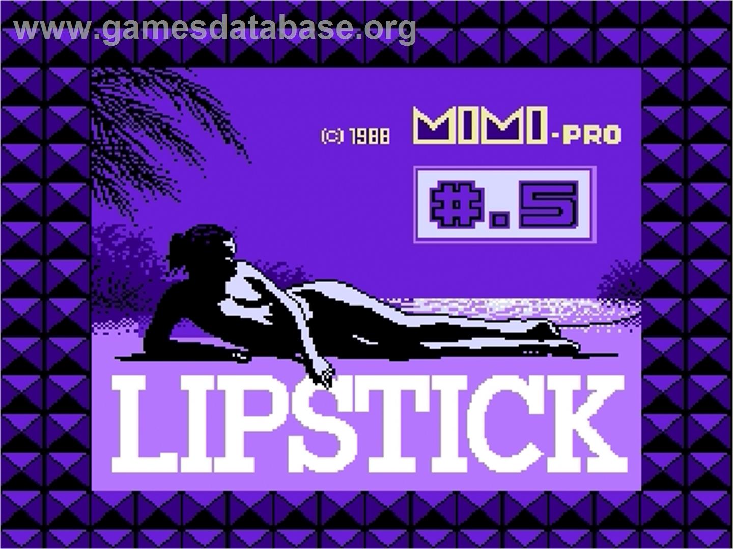 Lipstick #.5 - Stewardess Hen - Nintendo Famicom Disk System - Artwork - Title Screen