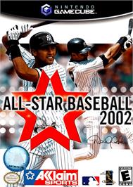 Box cover for All-Star Baseball 2002 on the Nintendo GameCube.