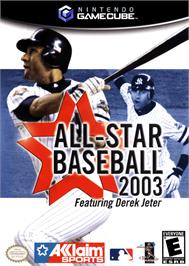 Box cover for All-Star Baseball 2003 on the Nintendo GameCube.