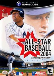 Box cover for All-Star Baseball 2004 on the Nintendo GameCube.