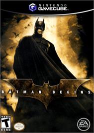 Box cover for Batman Begins on the Nintendo GameCube.