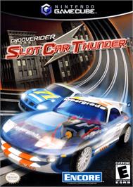 Box cover for GrooveRider:  Slot Car Thunder on the Nintendo GameCube.