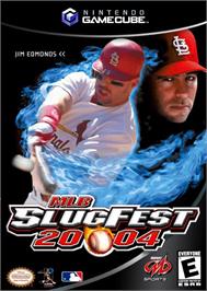 Box cover for MLB SlugFest 20-04 on the Nintendo GameCube.