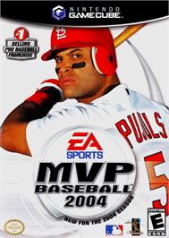Box cover for MVP Baseball 2004 on the Nintendo GameCube.