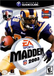 Box cover for Madden NFL 2003 on the Nintendo GameCube.