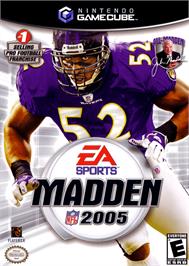 Box cover for Madden NFL 2005 on the Nintendo GameCube.