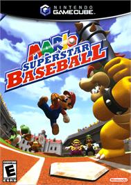 Box cover for Mario Superstar Baseball on the Nintendo GameCube.
