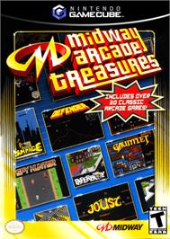 Box cover for Midway Arcade Treasures on the Nintendo GameCube.
