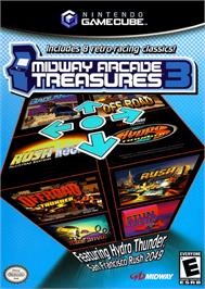 Box cover for Midway Arcade Treasures 3 on the Nintendo GameCube.
