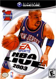 Box cover for NBA Live 2003 on the Nintendo GameCube.