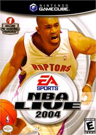 Box cover for NBA Live 2004 on the Nintendo GameCube.
