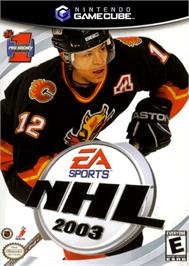 Box cover for NHL 2003 on the Nintendo GameCube.