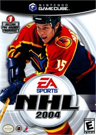 Box cover for NHL 2004 on the Nintendo GameCube.