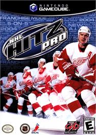 Box cover for NHL Hitz Pro on the Nintendo GameCube.