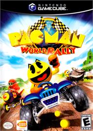 Box cover for Pac-Man World Rally on the Nintendo GameCube.