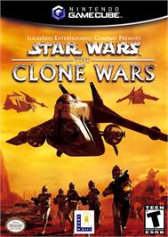 Box cover for Star Wars: The Clone Wars on the Nintendo GameCube.