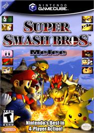 Box cover for Super Smash Bros.: Melee on the Nintendo GameCube.