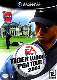 Box cover for Tiger Woods PGA Tour 2003 on the Nintendo GameCube.