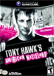 Box cover for Tony Hawk's American Wasteland on the Nintendo GameCube.