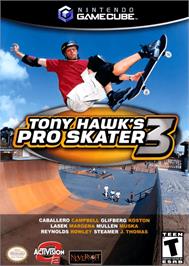 Box cover for Tony Hawk's Pro Skater 3 on the Nintendo GameCube.