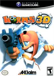 Box cover for Worms 3D on the Nintendo GameCube.