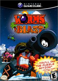 Box cover for Worms Blast on the Nintendo GameCube.