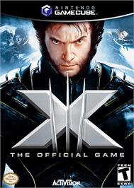 Box cover for X-Men: The Official Game on the Nintendo GameCube.