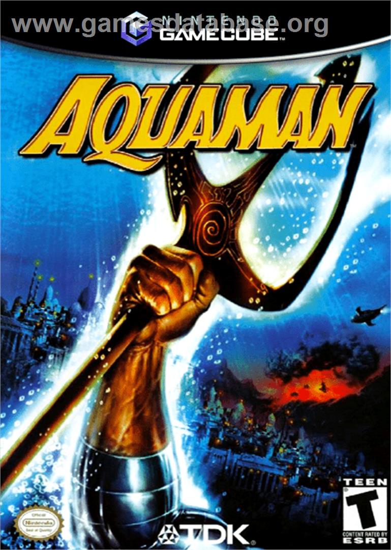 Aquaman: Battle for Atlantis - Nintendo GameCube - Artwork - Box