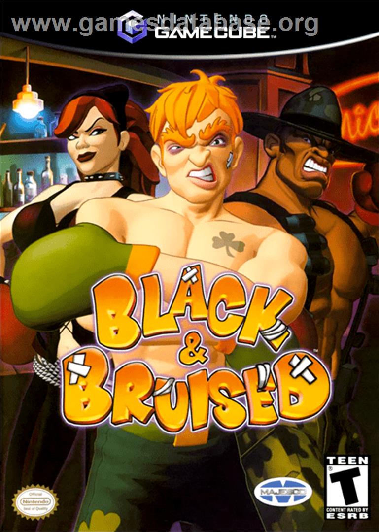 Black & Bruised - Nintendo GameCube - Artwork - Box