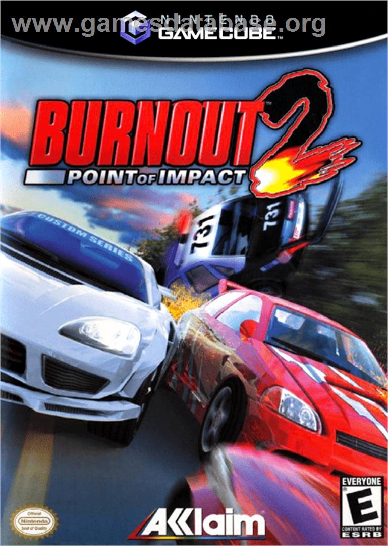 Burnout 2: Point of Impact - Nintendo GameCube - Artwork - Box