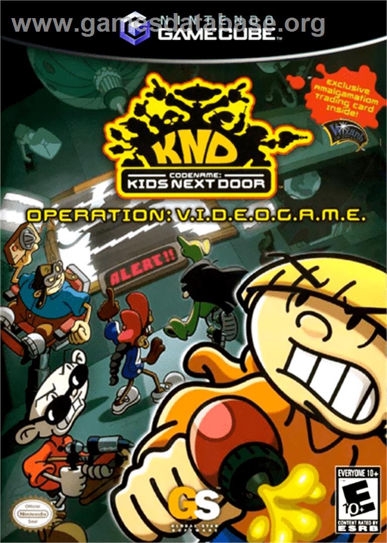 Codename: Kids Next Door - Operation: V.I.D.E.O.G.A.M.E. - Nintendo GameCube - Artwork - Box