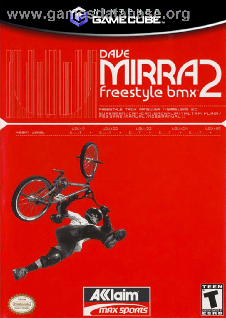 Dave Mirra Freestyle BMX 2 - Nintendo GameCube - Artwork - Box