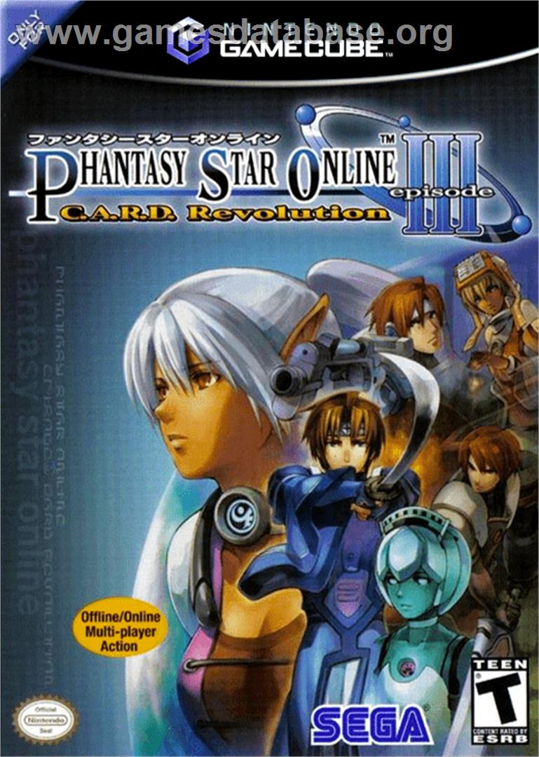 Phantasy Star Online Episode III: C.A.R.D. Revolution - Nintendo GameCube - Artwork - Box