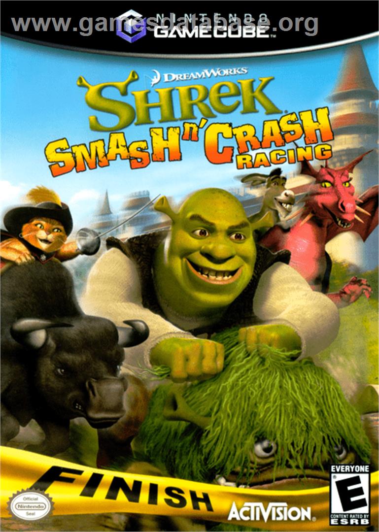 Shrek Smash N' Crash Racing - Nintendo GameCube - Artwork - Box