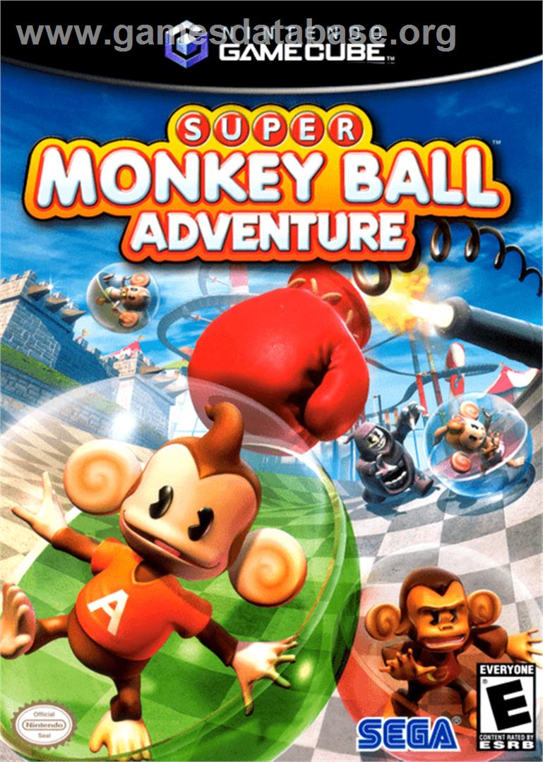 Super Monkey Ball Adventure - Nintendo GameCube - Artwork - Box