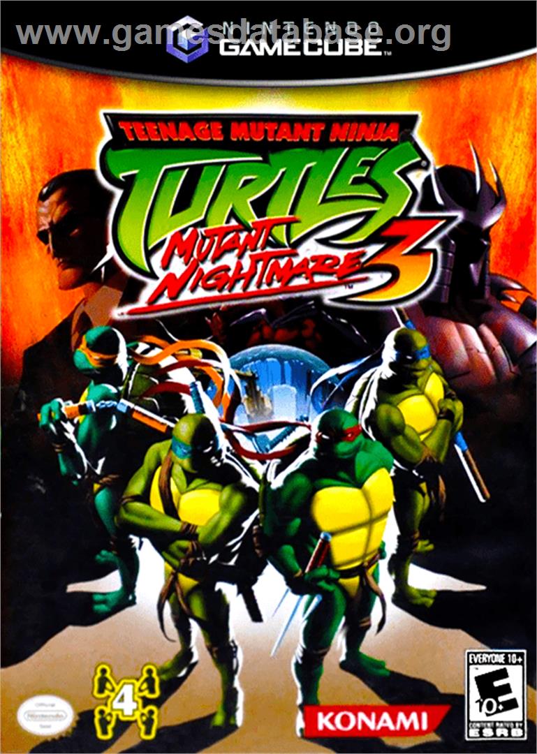 Teenage Mutant Ninja Turtles 3: Mutant Nightmare - Nintendo GameCube - Artwork - Box