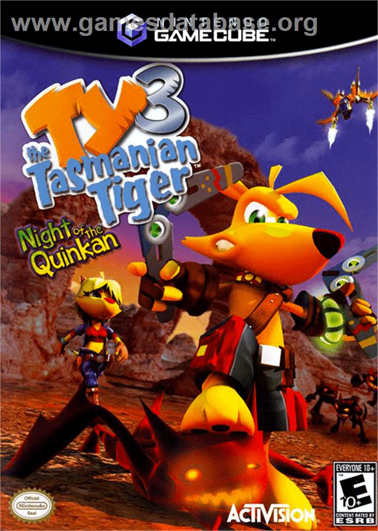 Ty the Tasmanian Tiger 3: Night of the Quinkan - Nintendo GameCube - Artwork - Box