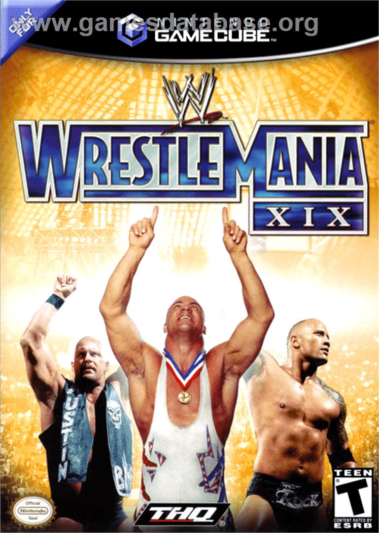 WWE Wrestlemania XIX - Nintendo GameCube - Artwork - Box