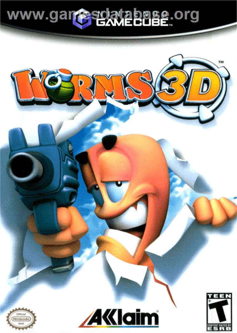 Worms 3D - Nintendo GameCube - Artwork - Box