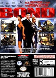 Box back cover for 007: Everything or Nothing on the Nintendo GameCube.