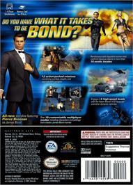 Box back cover for 007: Nightfire on the Nintendo GameCube.