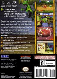 Box back cover for Amazing Island on the Nintendo GameCube.