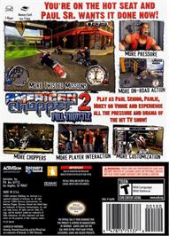 Box back cover for American Chopper 2: Full Throttle on the Nintendo GameCube.