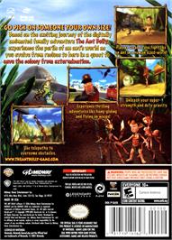 Box back cover for Ant Bully on the Nintendo GameCube.