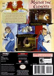 Box back cover for Avatar: The Last Airbender on the Nintendo GameCube.