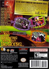 Box back cover for Charlie and the Chocolate Factory on the Nintendo GameCube.