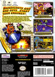 Box back cover for Crash Nitro Kart on the Nintendo GameCube.